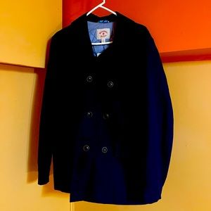 Brand new Brooks Brothers double breasted top coat. Medium. Check it out!!